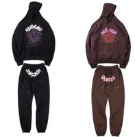 23SS Designer Pullover Spider Sp5der Hoodies Young Sweetshirts Streetwear Thug 555 Angel Hoody Mulheres 11 Pullover na Web impress￣o com capuz Web Tech