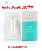 DHL Hydra agulha 20 pinos aqua micro canal mesoterapia titânio agulhas de ouro Sistema de toque fino Sistema Derma Stamp Serum Aplicador1594583