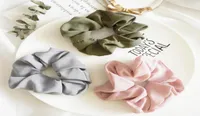 1 pcs Popular Hair Scrunchies Elastic Pure Color Spring Hair Ties Ponytail Holder For Women Girls accessoire cheveux5738035