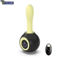 Massor de juguete sexual My9Colors LED Dildo Vibrator para mujeres Máquina de varilla telescópica de control remoto