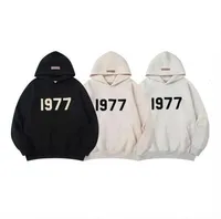 Hoodies masculinos Sweatshirts Designers Hoodie Essentias Hooded for Mens nebuly God of Fear Multi Thread Flocking 1977 High Street Casaped CL1