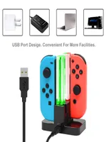 Nintend Switch Controller Charger Charger Charging Dock Station for Nintendos Swicth Joycon NS Nintendo Switch GamePad with LED5382658