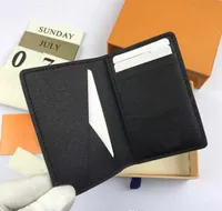 Kompakter Kompakt -Taschen -Organizer M60502 Männer l Designer -Kartenhalter Mode Kurzer Luxus mehrerer Brieftaschen -Key Coin Card Halter Damier Graphit Canvas N63144