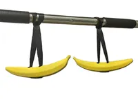 Banana Horn Pull Up Chinning Gym Barbell Bar Bar Handle Ring Grippers Training 2207139005319