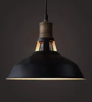 JML Vintage Style Black Pendant Light met metalen schaduw in Matte Black Finishmodern Industrial Edison Style Hanging For Kitchen CE5058810
