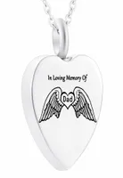 En memoria de papá, alas de ángel, cenizas, collar de cremación de joyas con paquete bonito bag8355788