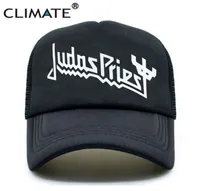Caps de bola clima masculino Mulher Cruckas Judas Priest Rock Rock Cap Fans Summer Black Baseball Mesh Net Hat11477590