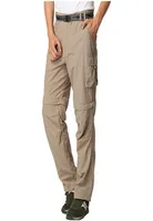 Pantalones de senderismo para hombres Cierre convertible con pantalones cortos al aire libre Safari de pesca de pesca ligera y seca Safari Cargo18436445