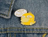 Nowe żółte piny broszkowe kreskówki Anime Emalia Emalika Śliczna kreatywna modna biżuteria Prezent dla kobiet Kids Lapel Denim koszul