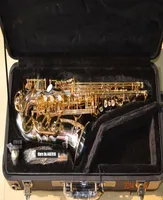 Engraved YANAGISAWA AWO37 Alto Saxophone Nickel Plated Gold Key Professional Sax Mouthpiece With Case9049709