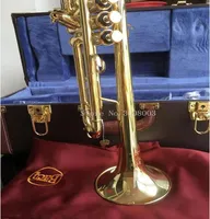 Bach LT180S72 Profesyonel BB Trompet Paslanmaz Çelik Tip Küçük Trompeta Pirinç Aletler Gümüş Kaplama Yüzey Trumpete8399916