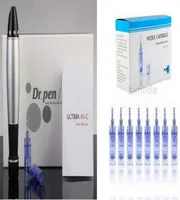 A1 Dr Pen Derma Pen avec 2pcs 12 36 42 Pin Nano Needle Cartridge Auto Beauty Roller6891668