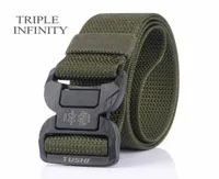 Waist Support TRIPLE INFINITY Tactical Belt Quick Release Magnetic Buckle Male Jeans Thick Comfortable Nylon Men Sports Accessorie2129366