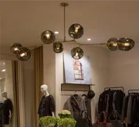 Adelman Modern Glass Balls Loft الثريا Magic Beams قلادة معلقة مصباح الضوء الإضاءة الفاخرة فرع الإضاءة غرفة المعيشة 7920263