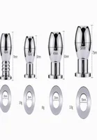 Large metal anal beads Butt Plug Prostate Massager douche Enema syringe head tip cleaner Hollow Anus Sex Toy gay Women Men Y1892805875148