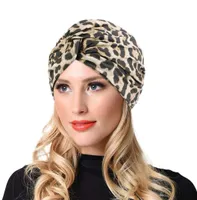BeanieSkull Caps Fashion Silky Lined ed Turban Bonnets For Women Leopard Head Wrap Cover Winter Cap Headwear Bonnet FemmeBea3181146