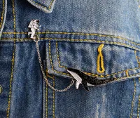 Miss Zoe Cartoon pins Astronaut And Whales Pins Denim Jacket coat cap backpack Pin Buckle Shirt Badge Animal Gift for Friend8863604