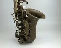 Ny antik kopparsopransaxofon BB b￶jd saxofone h￶g f med fall gott skick anpassad b platt sax8823364