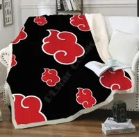 Blankets Akatsuki Blanket Plush Velvet Warm Sheet Office Nap 3D Fleece Drop4915870