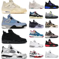 2023 NEW Basketball Shoes Woman Mens Sneakers 4s University blue white sail Black cat Racer Blue Charity Game Katrina Men Women Trainers size 36-47