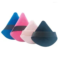 Makeup Sponges 1PC Triangle Velvet Pow Puff Puff Soft Cosmetic Mini Beauty Sponge Bigged In Wet Foundation Tool