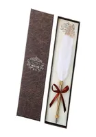 Retro Business Signature Pens White Feather Dip Pen wGift Box Stationery Gifts for Birthday Couples Elders Teachers6917493
