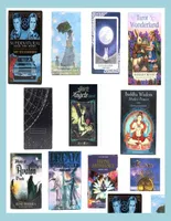Gry karciane Tarot Oracle Cards Fortune Telling Game Toys Art Nouveau The Green Witch Celtic Thelma Steampunk Board Deck Whole D9320629