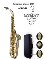 Brand New Yanagisawa AWO37 Alto Saxophone Nickel Silver Plated Gold Key Professional Sax With Mouthpiece Case and Accessories 5514063