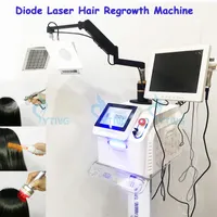 Anti Hair Loss Beauty Machine Spa Använd Diode Laser Hårtillväxtterapi PDT Röd ljus hudföryngring