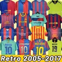 Retro soccer jerseys RONALDINHO RIVALDO Iniesta Ibrahimovic Eto&#039;o Kluivert GUARDIOLA BarcelonaS RONALDO XAVI 05 06 07 08 09 10 11 12 13 14 15 16 17 2007 2008 2009 2010