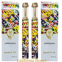 California Honey Hindable Vapes Pens Pods leer Vaporizer Dickes Ölstarter-Kit wieder auffallen 400 mAh Batterie 1,0 ml Limited Beutel Instock TOP-Qualität