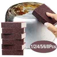 Sponges Pads Magic Sponge Eraser Carborundum Removing Rust Cleaning Brush Descaling Clean Rub for Cooktop Pot Kitchen Sponge