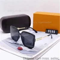 Lunettes de soleil créatrices de mode Classic Eyeglass Goggle Outdoor Beach Sun Sunes For Man Woman 10 Color Facultatif AAA Missseller