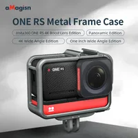 لـ Insta360 One RS Sport Camera Cage Aluminoy Protect Frame Hers Frames Freft Case Extension Extension Camera