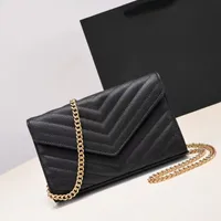 ファッションデザイナーの女性バッグ女性ショルダーバッグハンドバッグ財布オリジナルボックス本物のレザークロスボディチェーン高品質