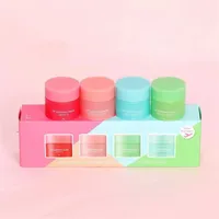 Marca coreana Especial Care 8G Lip Lip Sleeping Mask 4pcs/Set Labios hidratantes nutritivos perfumados Cares Crema