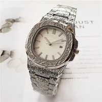 2019 new explosion models quartz watch carved shell square table business foreign trade Europe and America mens watches263B