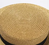 Cappello largo della moda con cappello oro ape in metallo in metallo largo gusto di cannuccia parentchild visone viso di paglia intrecciata 6025339
