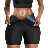 Dames Shapers High Tailed Sweat Sauna Rise Shorts Compressie Slankmacht Biker Tummy Control Body Sculping Yoga