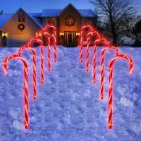 Lampe solaire Garden Light Lawn Candy Cane Lights Powered Home LED for Outdoor Year Lighting Decor