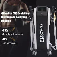 Emszero Muskelstimulator Hiemt Schlankmaschinen EMSLIM-Skulptur 4 Griffe mit RF-Kissen Fettverbrennung EMS Body Sculpting Slim Hi-Emt Muscle Trainer Ausrüstung