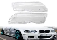 New PairPcs Car 1 Replacement Headlight Clear Lens Headlamp Clear Cover Coupe Convertible for BMW E46 2DR 19992003 M3 200120065877137