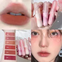 LIGLIS GLISS FOG Lipstick Mud Wodoodporne utrzymanie matowego Mat Kolor Rendering Non Stick Cup Air Lip Blask