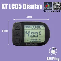 KT LCD5 Display KT-LCD5 Medidor Painel de controle com 5pins Julet Plugue à prova d'água 24V / 36V / 48V para KT Controller Ebike Parts