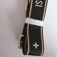 3ピースのアクセサリーショルダーストラップセット女性クロスボディバッグキャンバス財布ストラップブラックピンクグリーン
