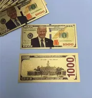 Dostawy partyjne Favor Trump Dollar USA Prezydent Banknot Plastic Gold Foil Planowane rachunki amerykańskie wybory powszechne Pamiątki Fake M6133454