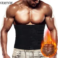 VERTVIE Waist Trainer Corset Men Neoprene Body Shaper Tummy Control Belt Sauna Slim Strap Fitness Sweat Shapewear Fat Burner276S