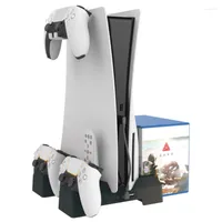 Game Controllers Koeling voor PS5 Base Host Console Vertical Stand Gamepad Charging Station CD Opslag Dock 5