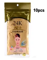 Entier 10 PCS 24k Gold Collagène Face Mask Powder for Beauty Salon Spa hydratant 2771933