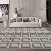 Sala de estar de luxo, carpete designer carpetes decoração dupla ff sofá moda moda de quarto suave tapete de chão